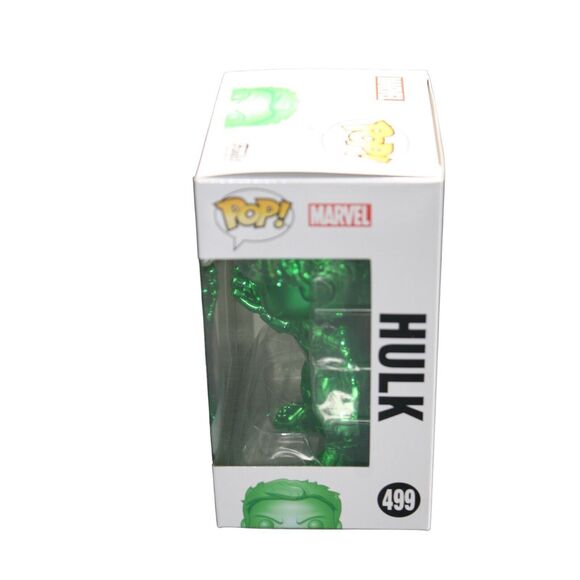 Funko Pop Marvel Avengers Endgame Hulk #499 Green Chrome (Walmart Exclusive) - Picture 9 of 11
